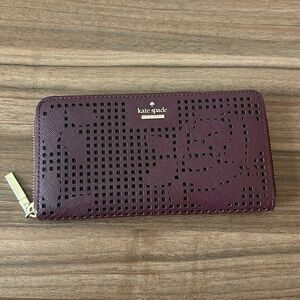 kate spade maroon wallet